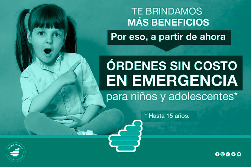 Ordenes de emergencia sin costo para niños y adolescentes