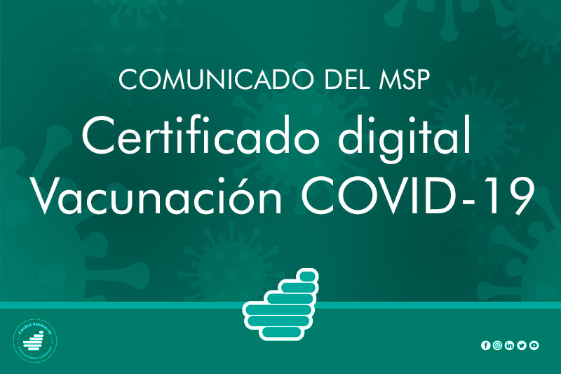 Obtención de Certificado de Vacunación COVID 19