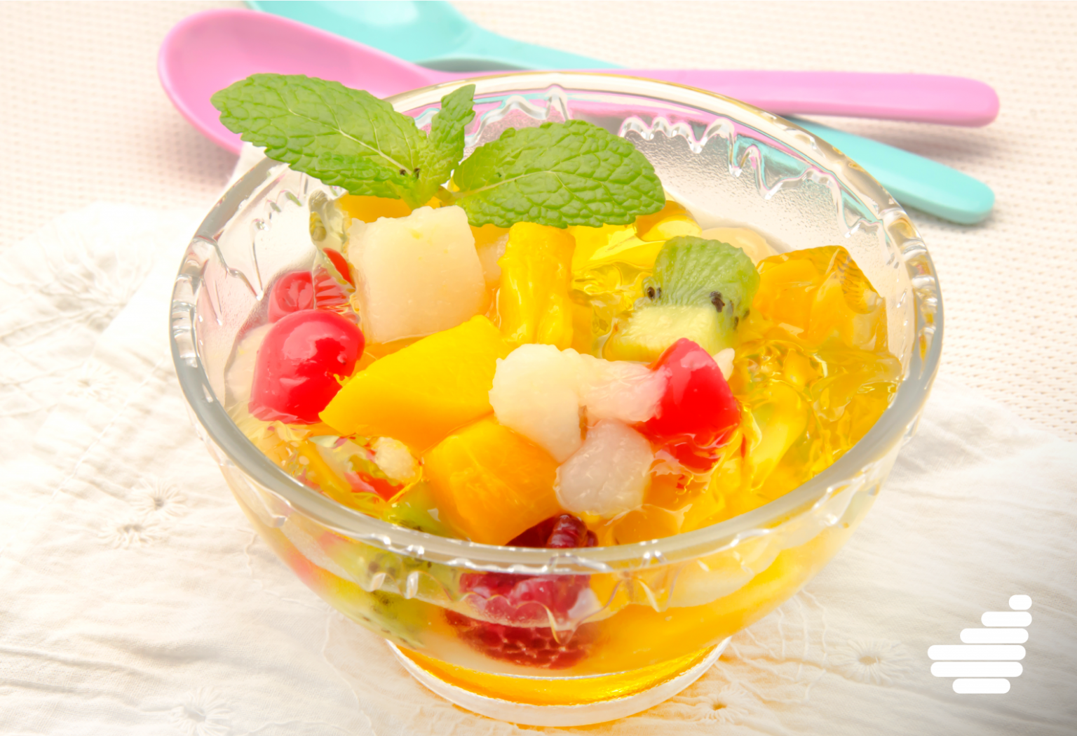 RECETA Ensalada de frutas y gelatina Asistencial Médica de Maldonado